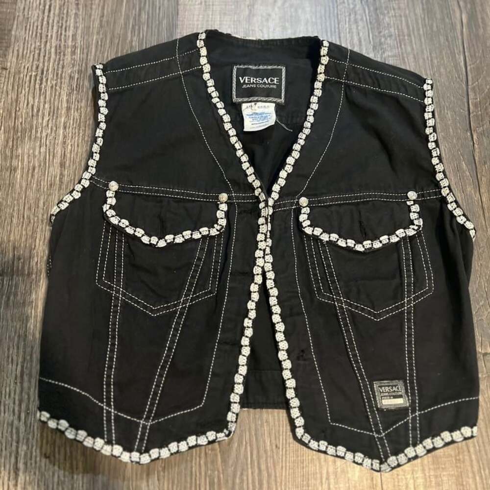 vintage VERSACE utility vest - made in Italia